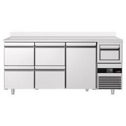 Masa frigorifica pentru bar GGM Gastro BGKF216DN#2#SBGKF12 (Inox) Thumb