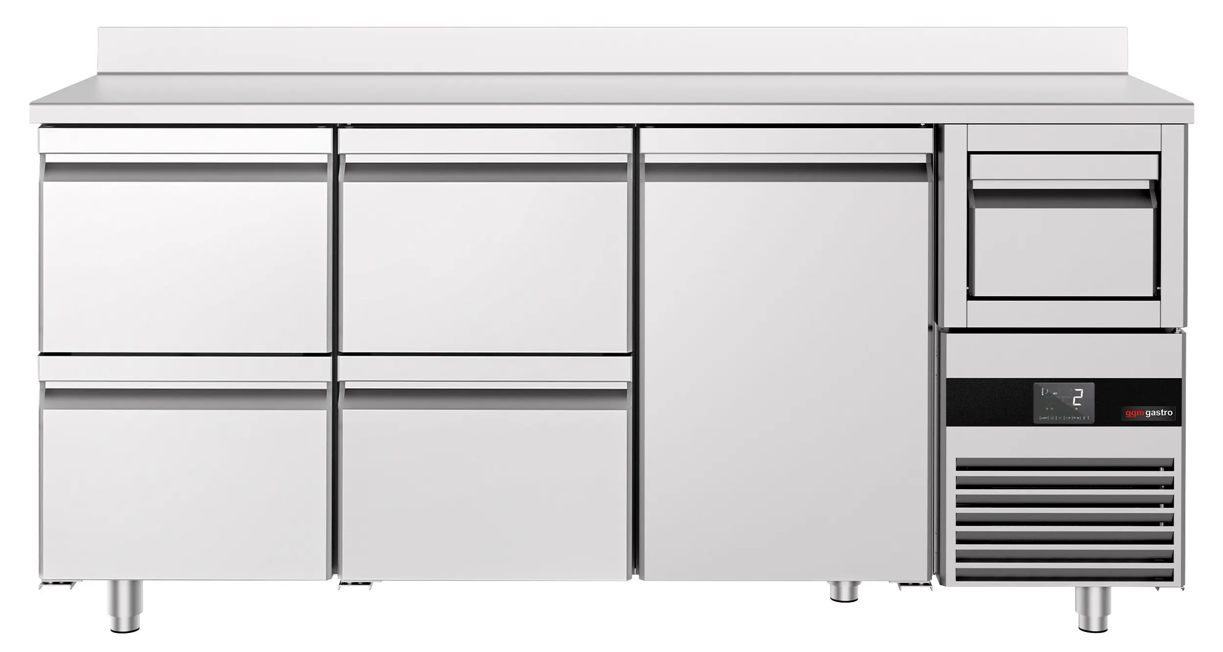 Masa frigorifica pentru bar GGM Gastro BGKF216DN#2#SBGKF12 (Inox) - 3