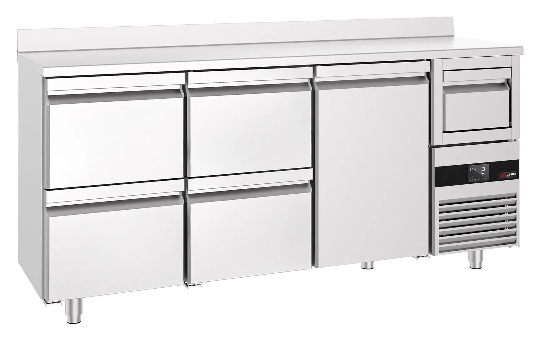 Masa frigorifica pentru bar GGM Gastro BGKF216DN#2#SBGKF12 (Inox)