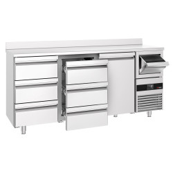 Masa frigorifica pentru bar GGM Gastro BGKF216DN#2#SBGKF13 (Inox) Thumb