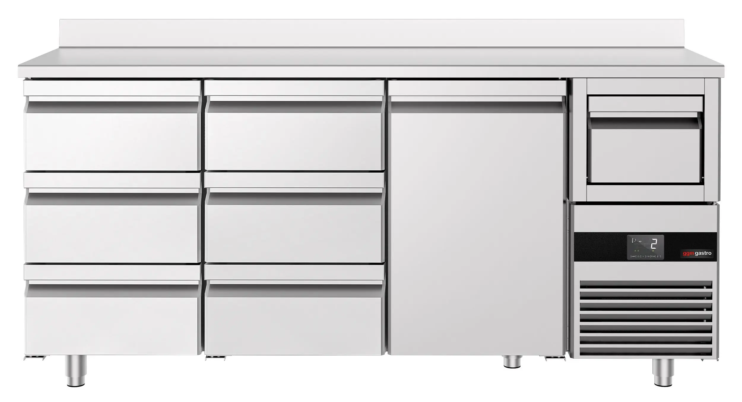 Masa frigorifica pentru bar GGM Gastro BGKF216DN#2#SBGKF13 (Inox) - 3