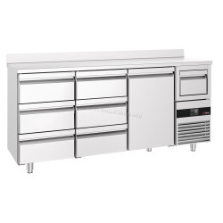 Masa frigorifica pentru bar GGM Gastro BGKF216DN#2#SBGKF13 (Inox)