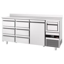 Masa frigorifica pentru bar GGM Gastro BGKF216DN#2#SBGKF13 (Inox) Thumb