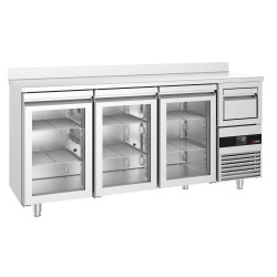 Masa frigorifica pentru bar GGM Gastro BGKF216DN#3#GT (Inox) Thumb