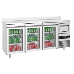 Masa frigorifica pentru bar GGM Gastro BGKF216DN#3#GT (Inox)