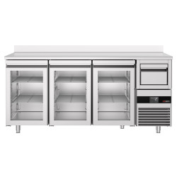 Masa frigorifica pentru bar GGM Gastro BGKF216DN#3#GT (Inox) Thumb