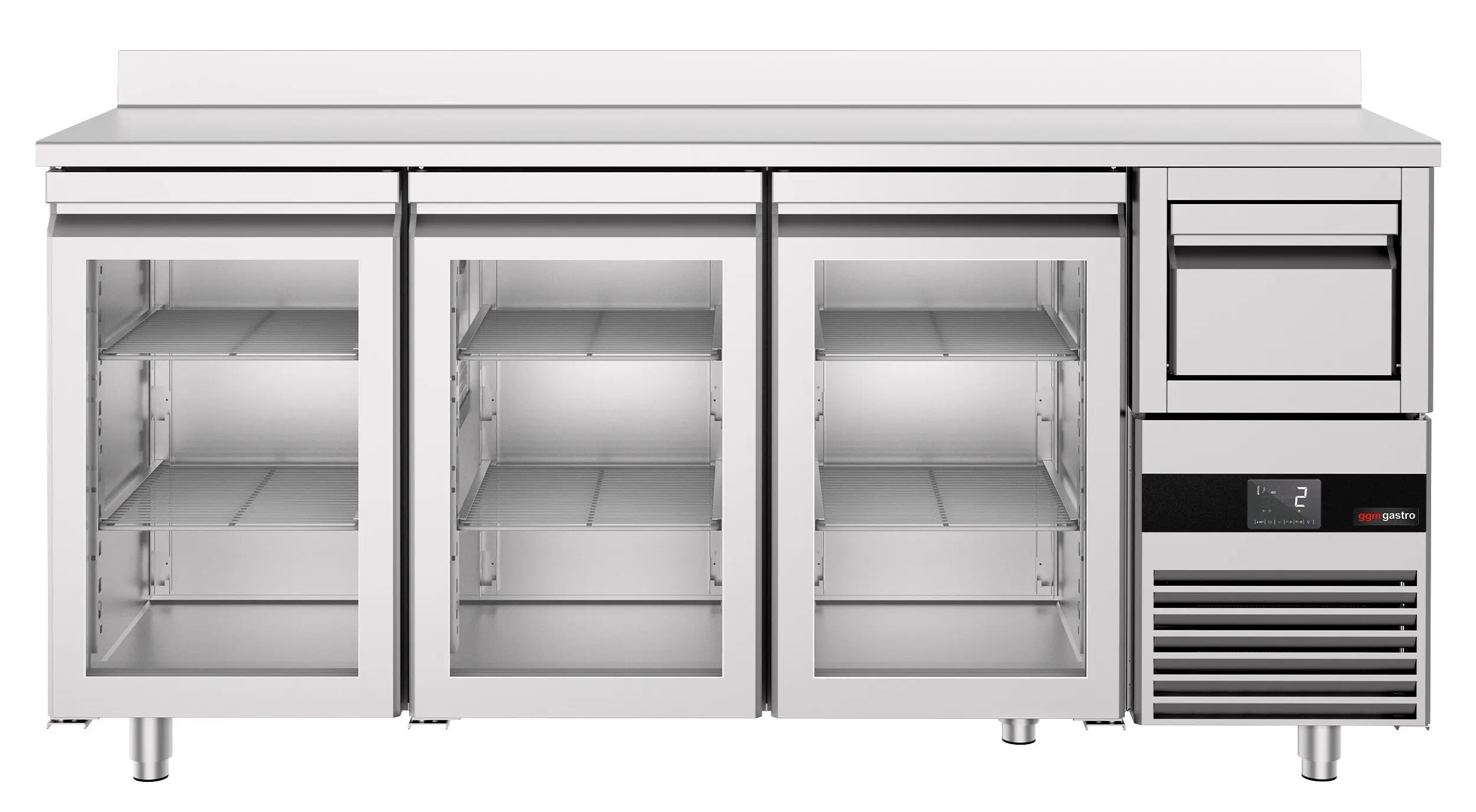 Masa frigorifica pentru bar GGM Gastro BGKF216DN#3#GT (Inox) - 5