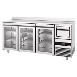 Masa frigorifica pentru bar GGM Gastro BGKF216DN#3#GT (Inox) Thumb