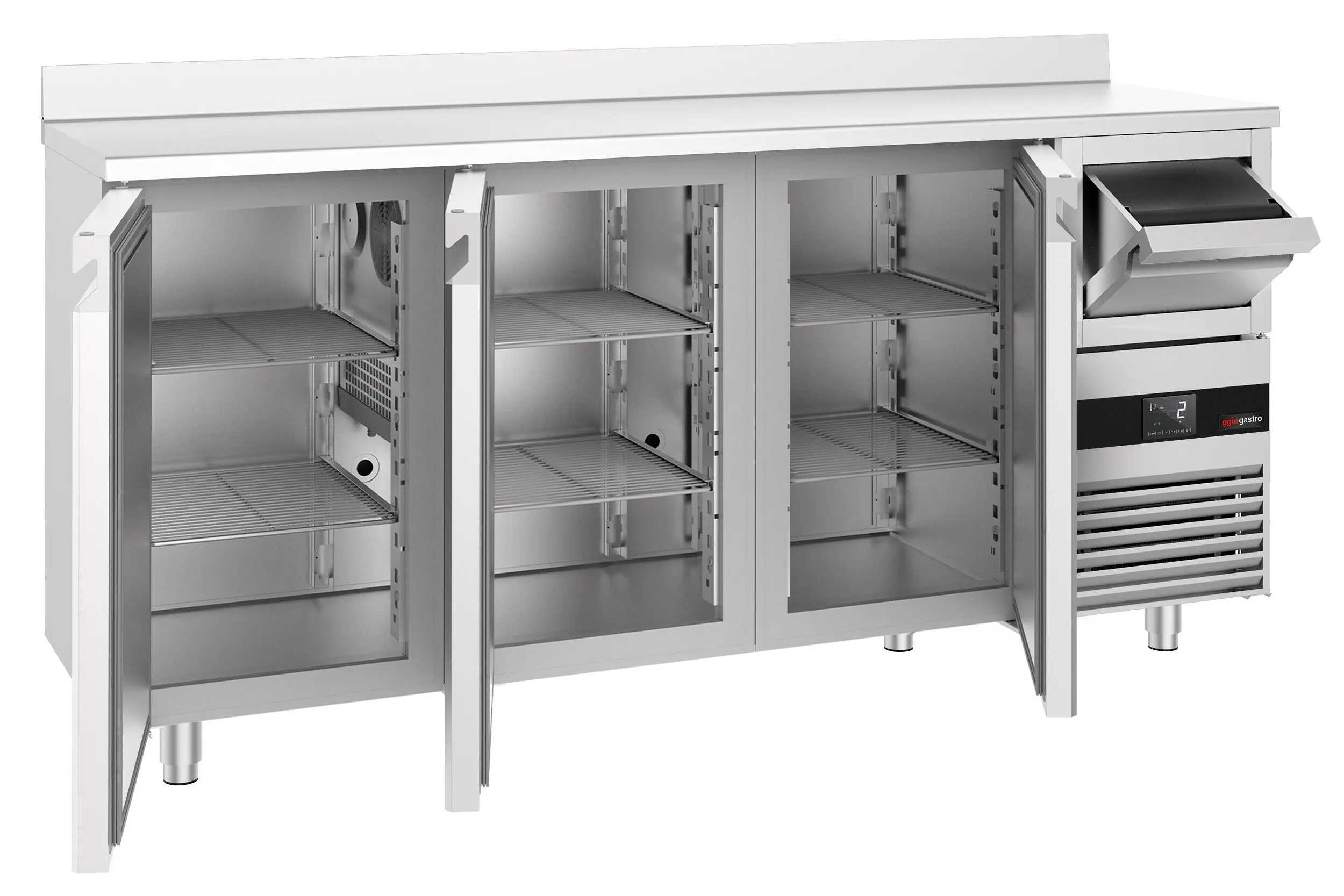 Masa frigorifica pentru bar GGM Gastro BGKF216DN (Inox) - 3