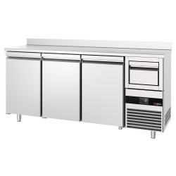 Masa frigorifica pentru bar GGM Gastro BGKF216DN (Inox) Thumb