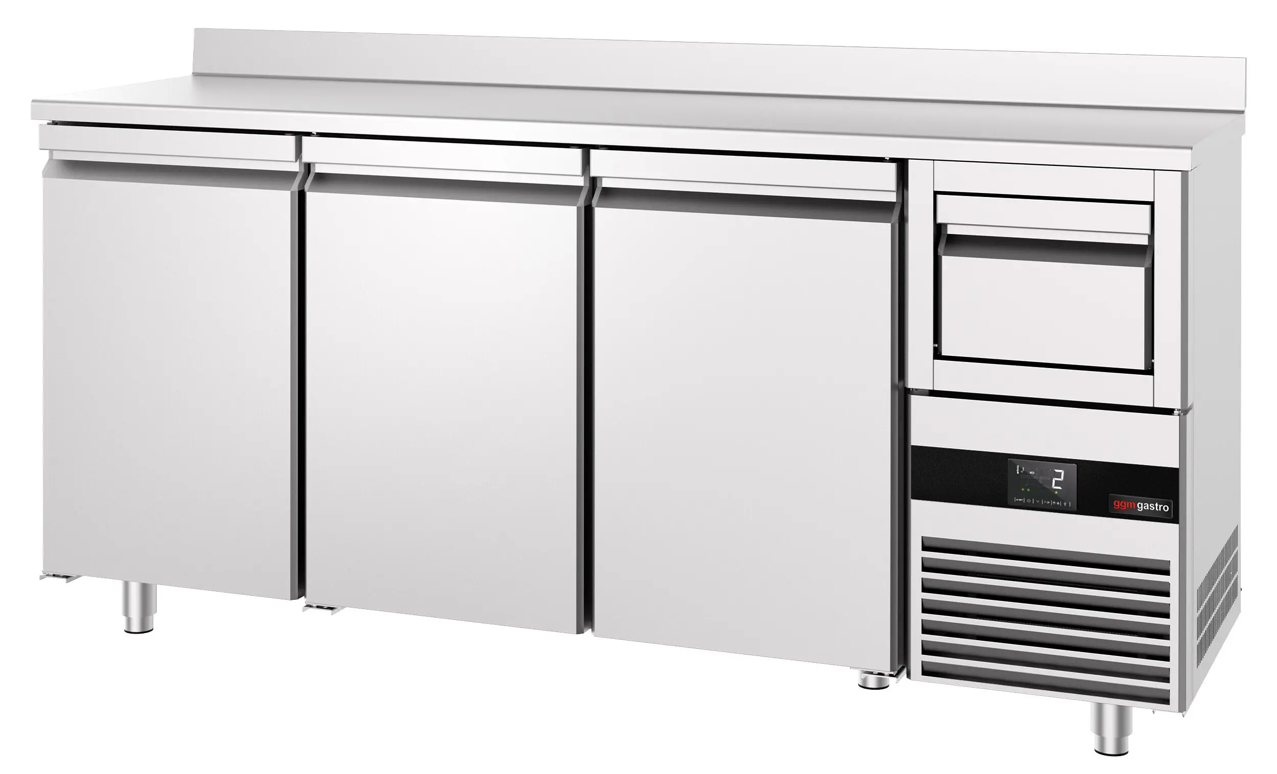 Masa frigorifica pentru bar GGM Gastro BGKF216DN (Inox) - 5