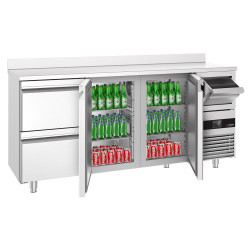 Masa frigorifica pentru bar GGM Gastro BGKF216DN#SBGKF12 (Inox) Thumb