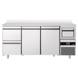 Masa frigorifica pentru bar GGM Gastro BGKF216DN#SBGKF12 (Inox) Thumb