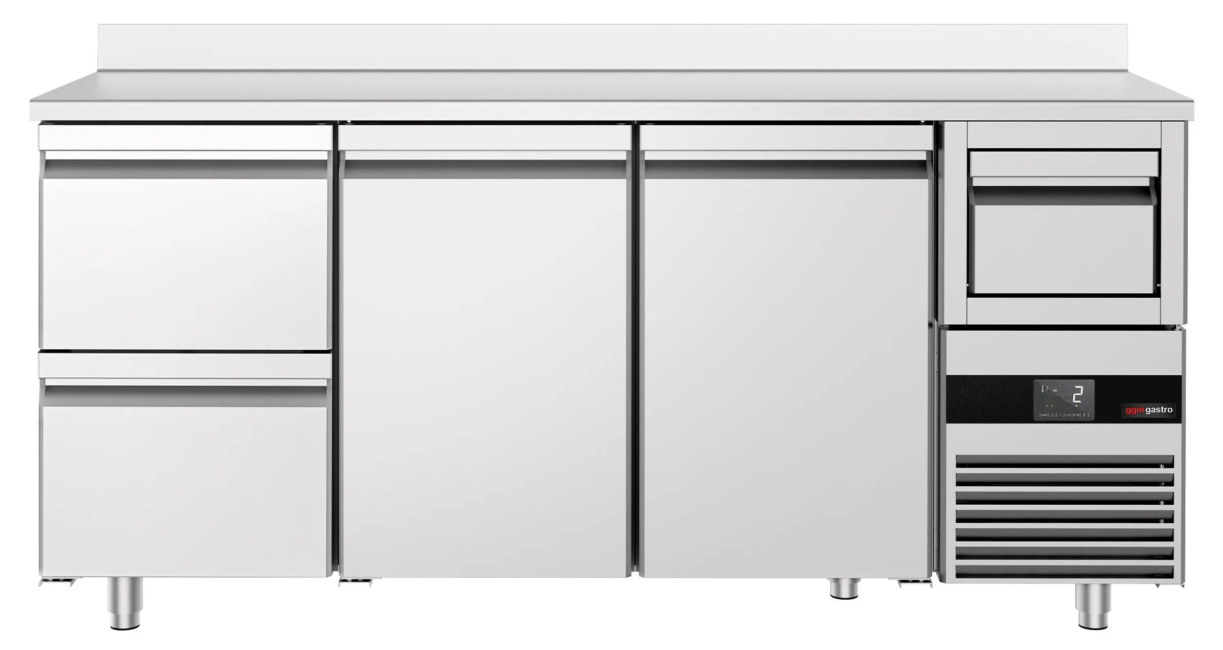 Masa frigorifica pentru bar GGM Gastro BGKF216DN#SBGKF12 (Inox) - 4