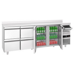 Masa frigorifica pentru bar GGM Gastro BGKF266DN#2#SBGKF12 (Inox) Thumb
