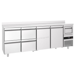 Masa frigorifica pentru bar GGM Gastro BGKF266DN#2#SBGKF12 (Inox)