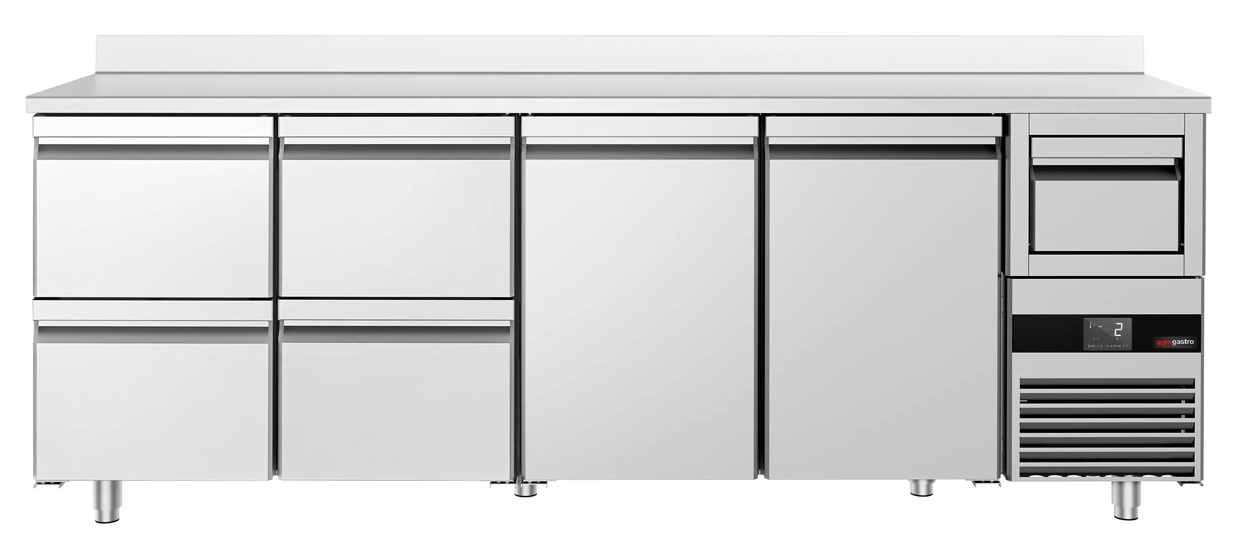Masa frigorifica pentru bar GGM Gastro BGKF266DN#2#SBGKF12 (Inox) - 4