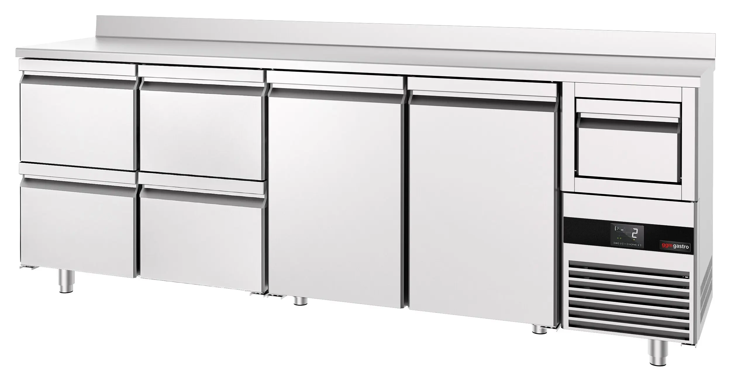 Masa frigorifica pentru bar GGM Gastro BGKF266DN#2#SBGKF12 (Inox) - 5