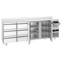 Masa frigorifica pentru bar GGM Gastro BGKF266DN#2#SBGKF13 (Inox) Thumb