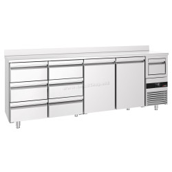 Masa frigorifica pentru bar GGM Gastro BGKF266DN#2#SBGKF13 (Inox)