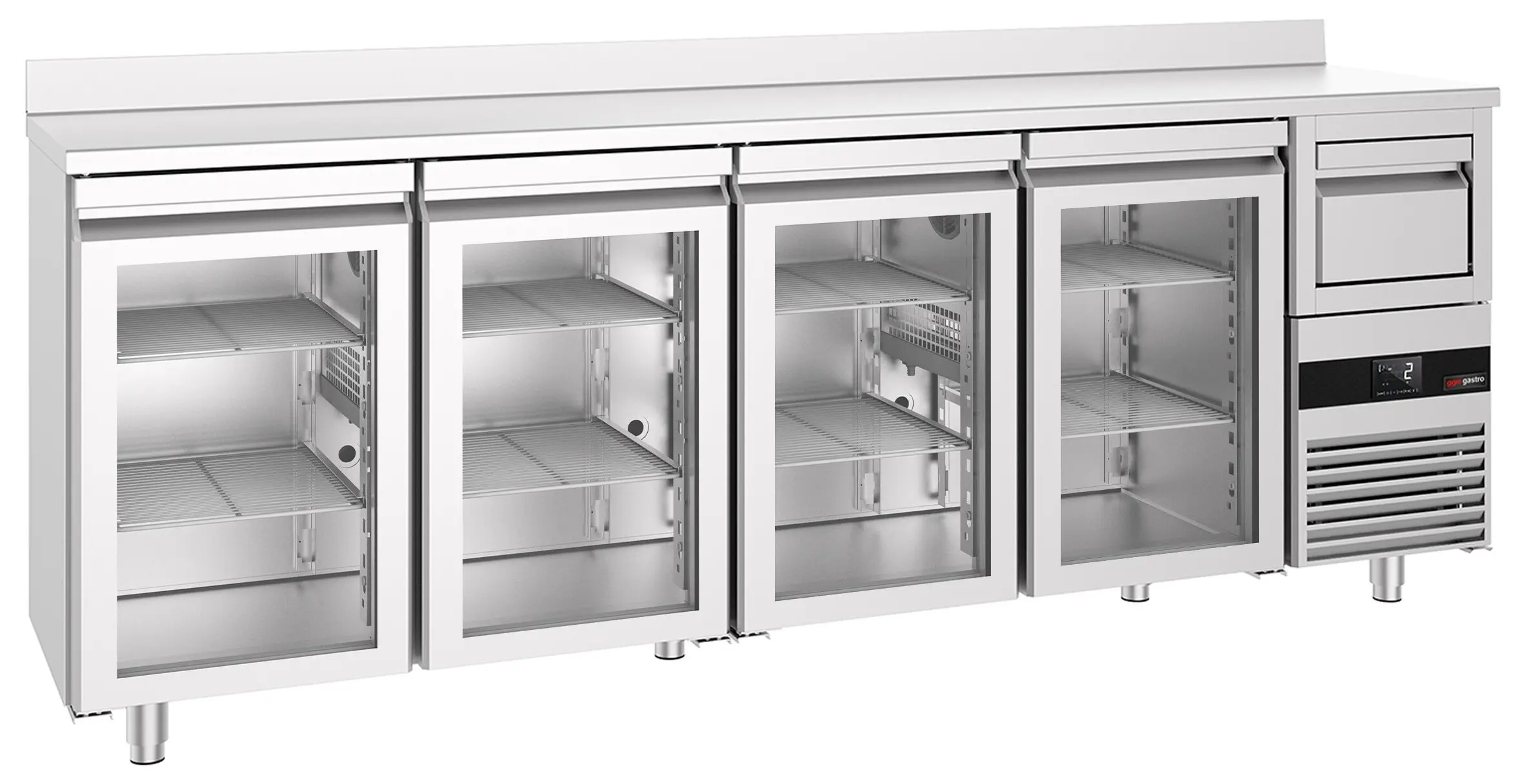Masa frigorifica pentru bar GGM Gastro BGKF266DN#4#GT (Inox) - 3