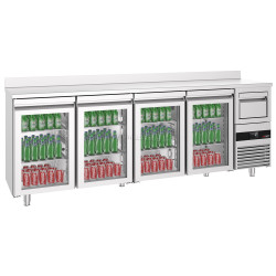 Masa frigorifica pentru bar GGM Gastro BGKF266DN#4#GT (Inox)