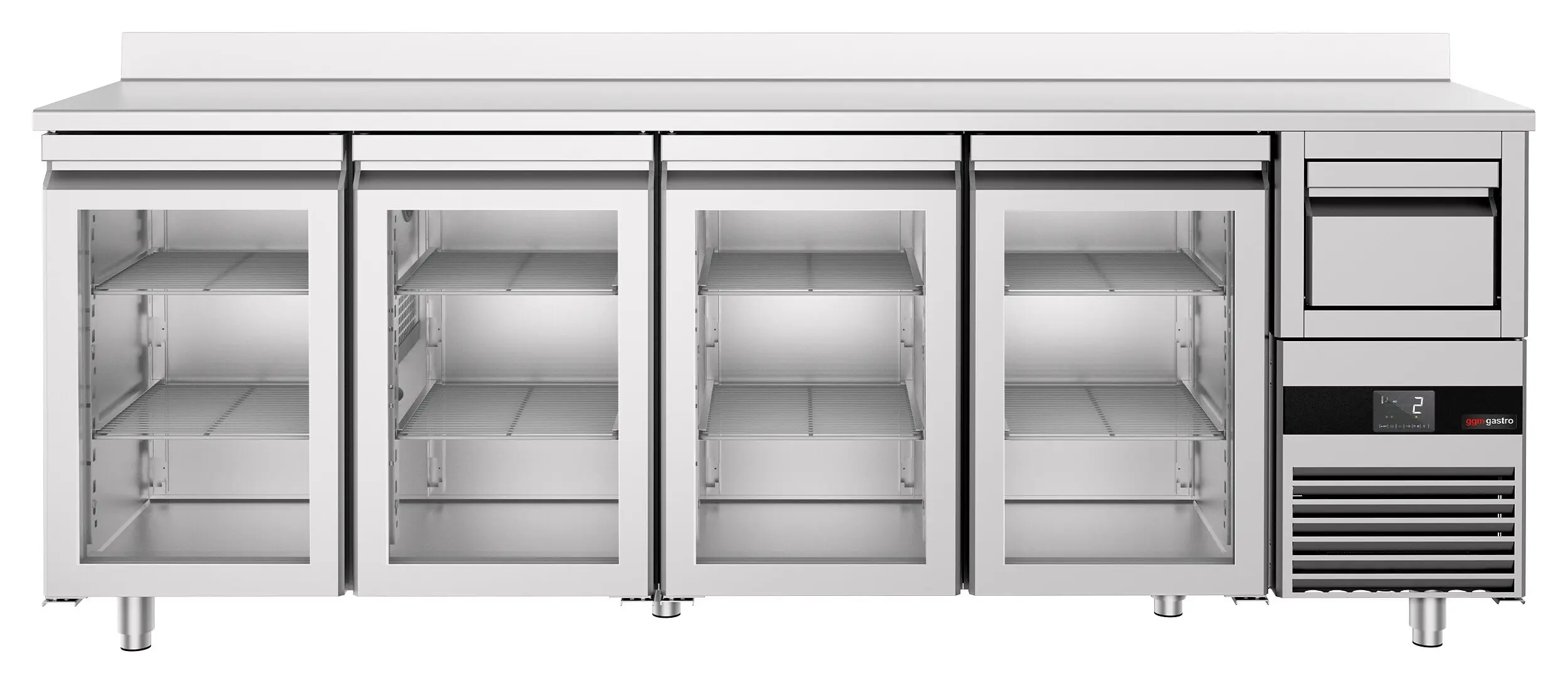 Masa frigorifica pentru bar GGM Gastro BGKF266DN#4#GT (Inox) - 5