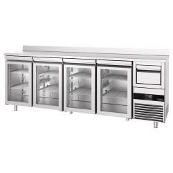 Masa frigorifica pentru bar GGM Gastro BGKF266DN#4#GT (Inox) Thumb