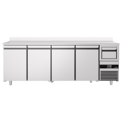 Masa frigorifica pentru bar GGM Gastro BGKF266DN (Inox) Thumb