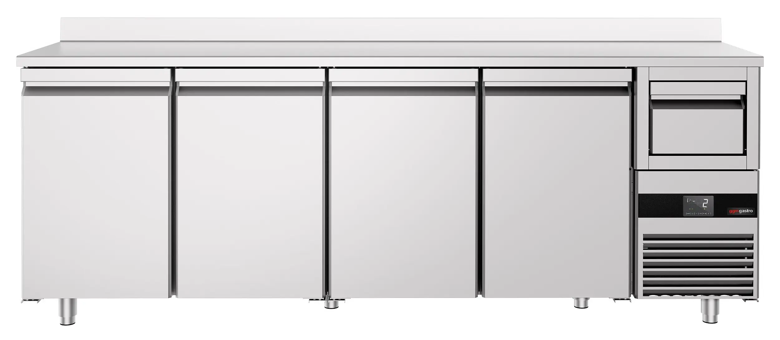 Masa frigorifica pentru bar GGM Gastro BGKF266DN (Inox) - 4