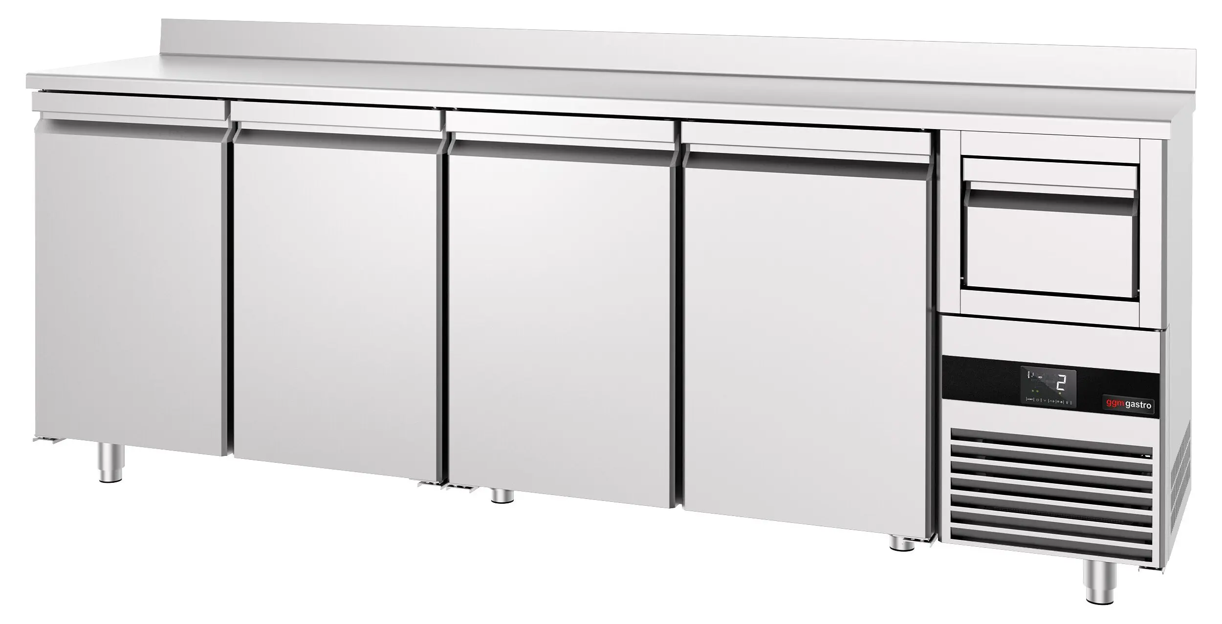 Masa frigorifica pentru bar GGM Gastro BGKF266DN (Inox) - 5