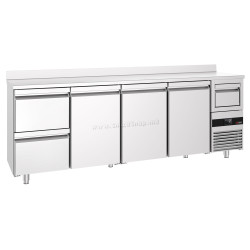 Masa frigorifica pentru bar GGM Gastro BGKF266DN#SBGKF12 (Inox)