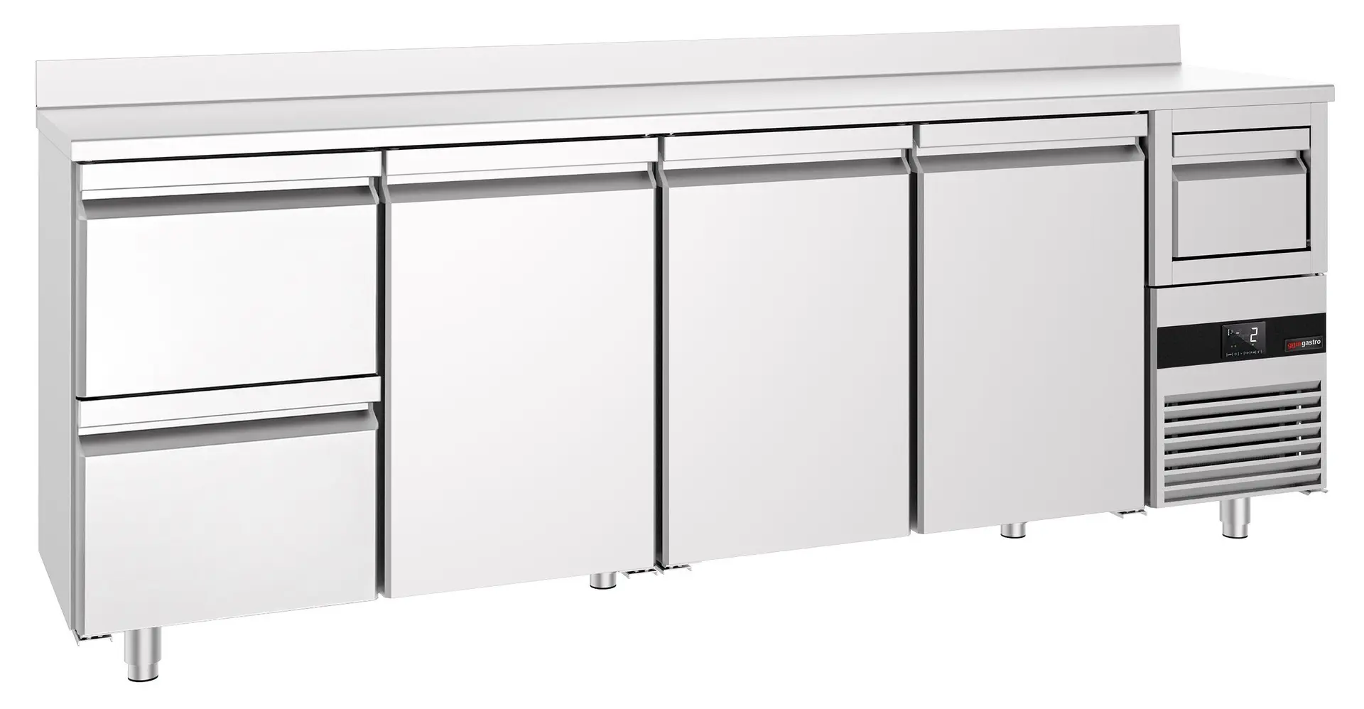 Masa frigorifica pentru bar GGM Gastro BGKF266DN#SBGKF12 (Inox)