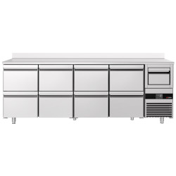 Masa frigorifica pentru bar GGM Gastro BGKF266DN8S (Inox) Thumb