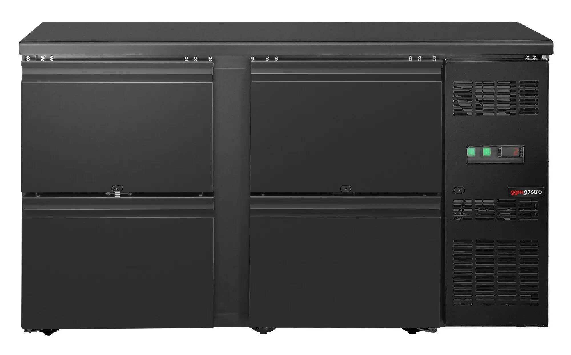 Masa frigorifica pentru bar GGM Gastro KTSH145 (Black) - 3