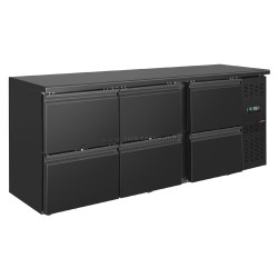 Masa frigorifica pentru bar GGM Gastro KTSH205 (Black)