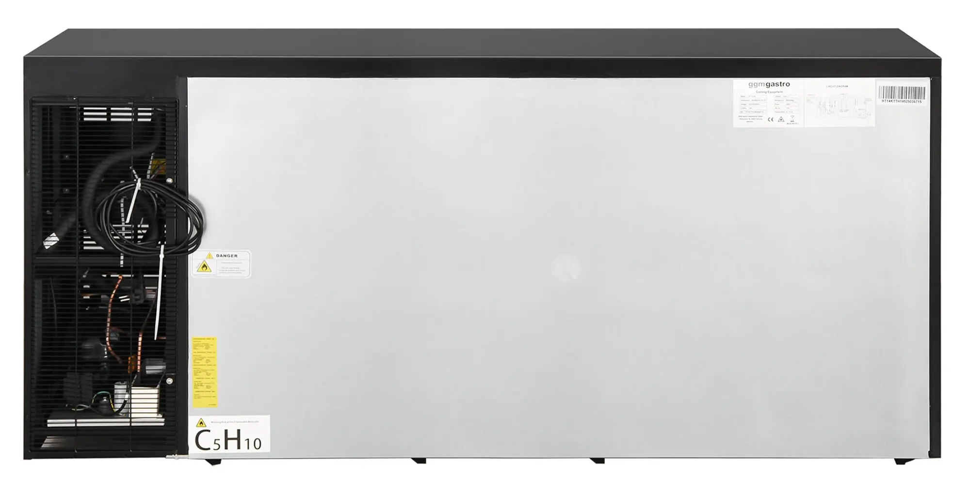 Masa frigorifica pentru bar GGM Gastro KTSH205 (Black) - 10