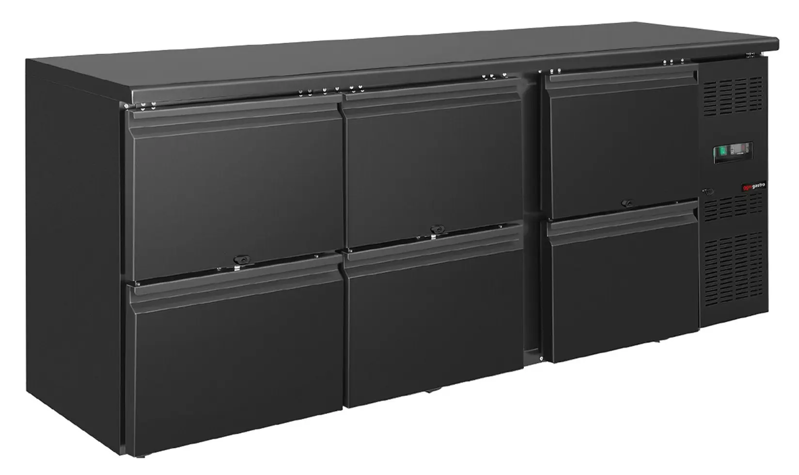 Masa frigorifica pentru bar GGM Gastro KTSH205 (Black)