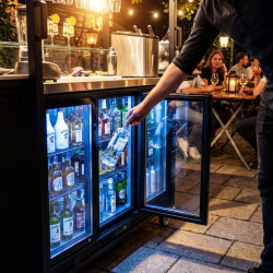 Stație de cocktail frigorifică mobilă GGM Gastro MCSH (Black) Thumb
