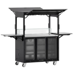 Stație de cocktail frigorifică mobilă GGM Gastro MCSH (Black) Thumb