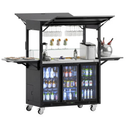 Stație de cocktail frigorifică mobilă GGM Gastro MCSH (Black)