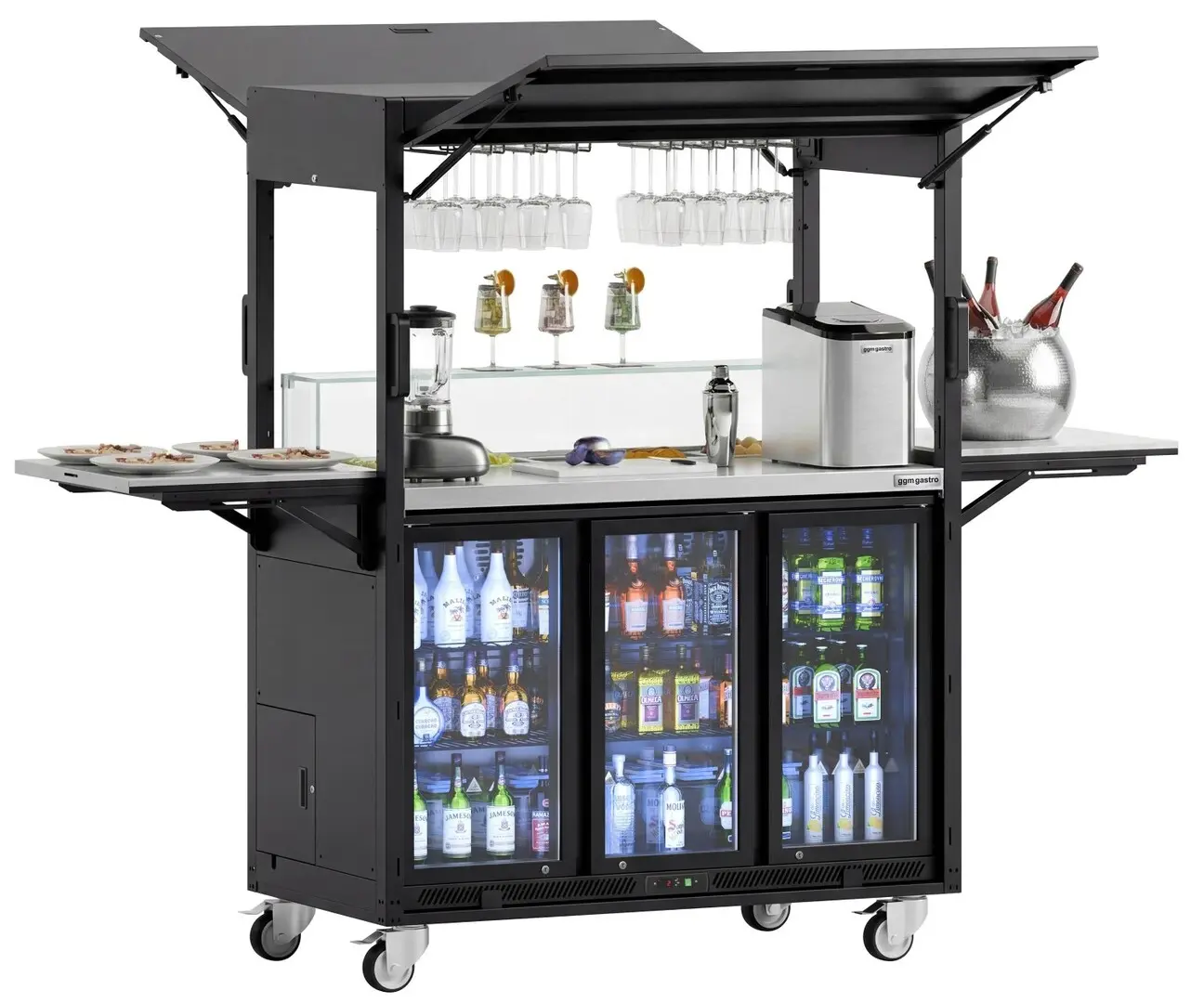Stație de cocktail frigorifică mobilă GGM Gastro MCSH (Black)