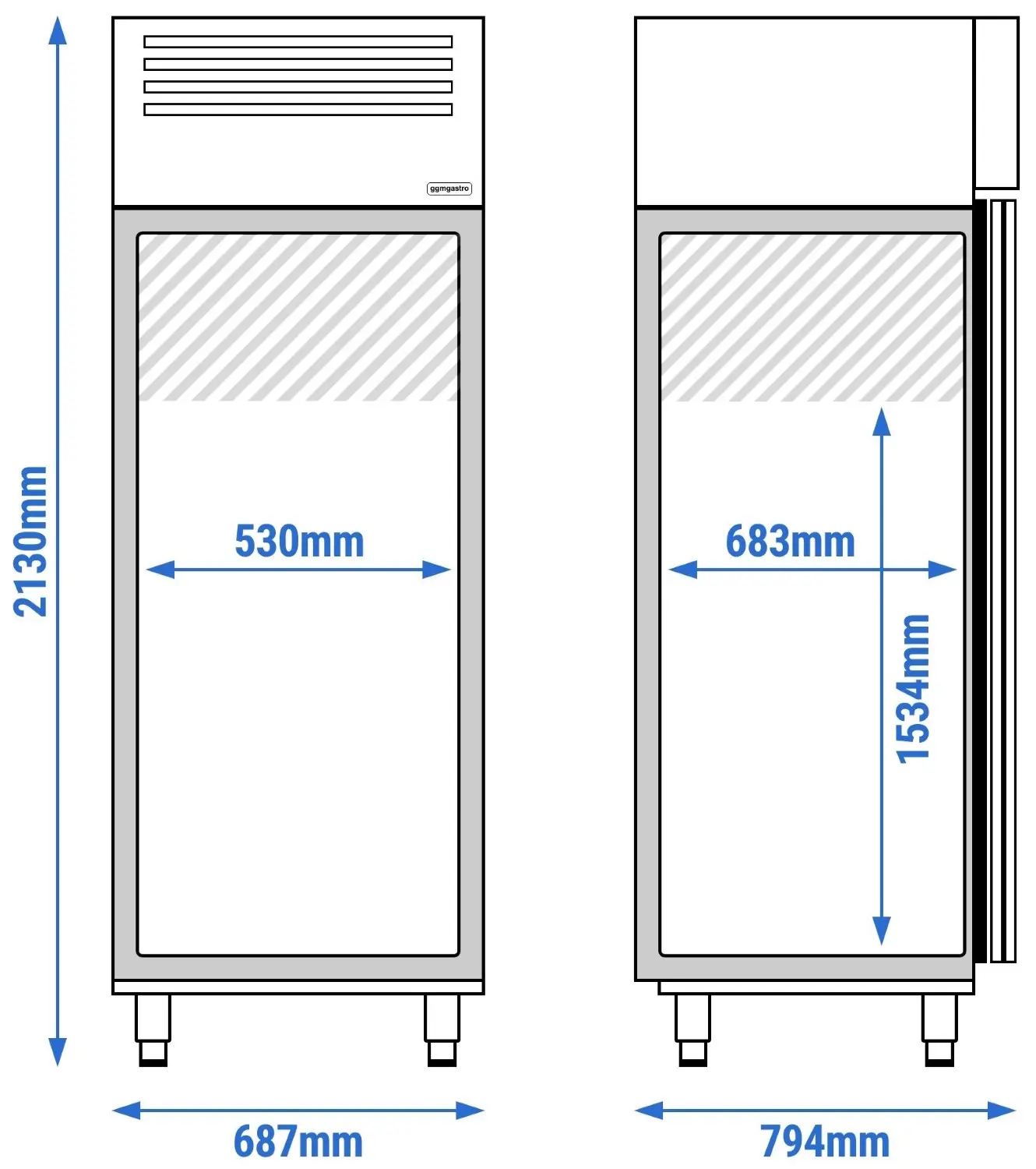 Dulap frigorific GGM Gastro BEI78T1 (Inox) - 4
