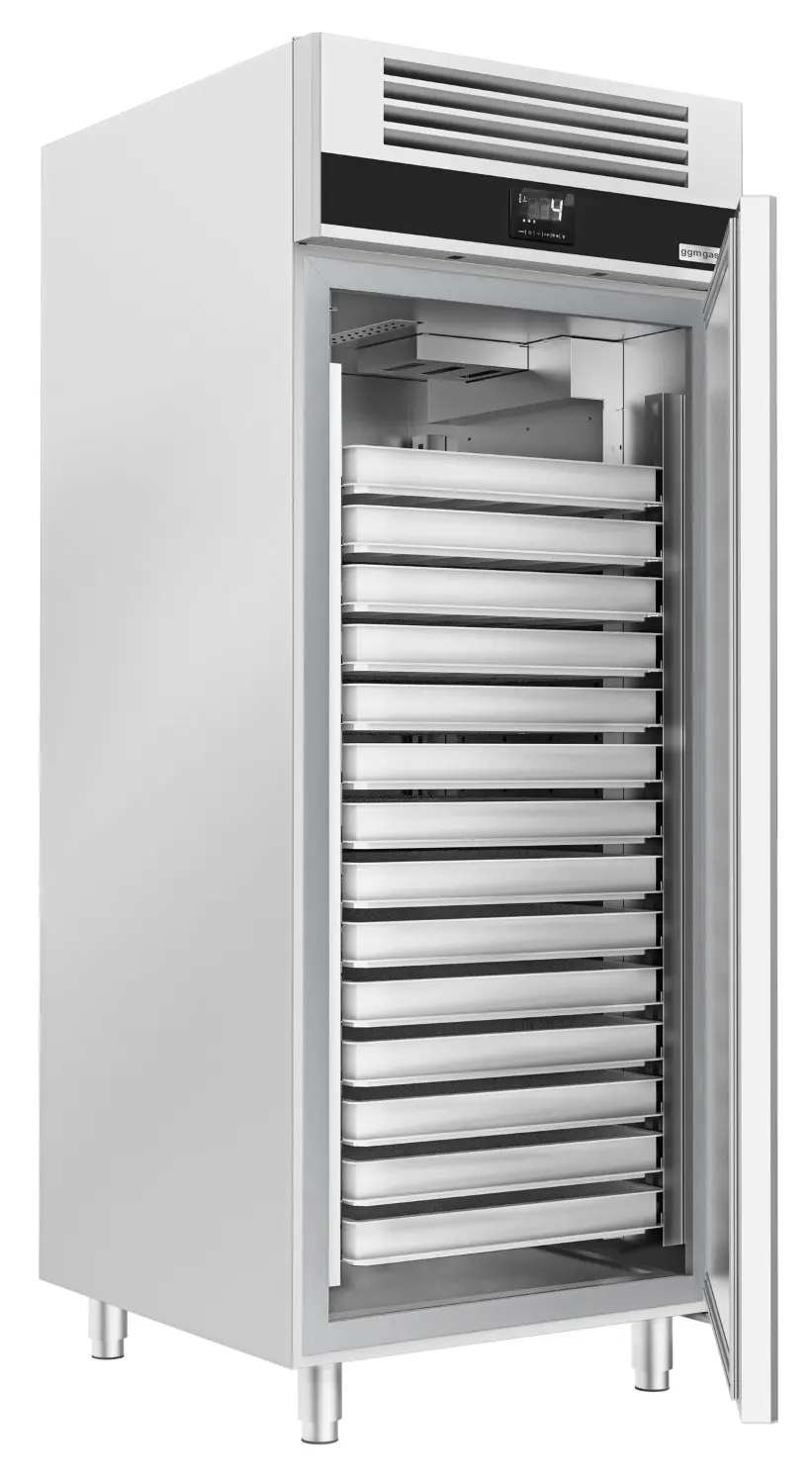 Холодильный шкаф GGM Gastro BKFE8060D (Inox) - 4