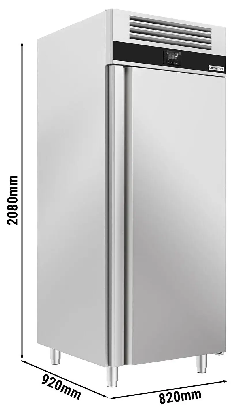 Холодильный шкаф GGM Gastro BKFE8060D (Inox) - 10