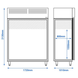 Dulap congelator GGM Gastro BTKSF1700 (Inox) Thumb