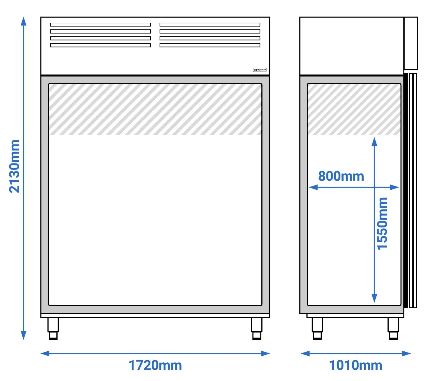 Dulap congelator GGM Gastro BTKSF1700 (Inox) - 4