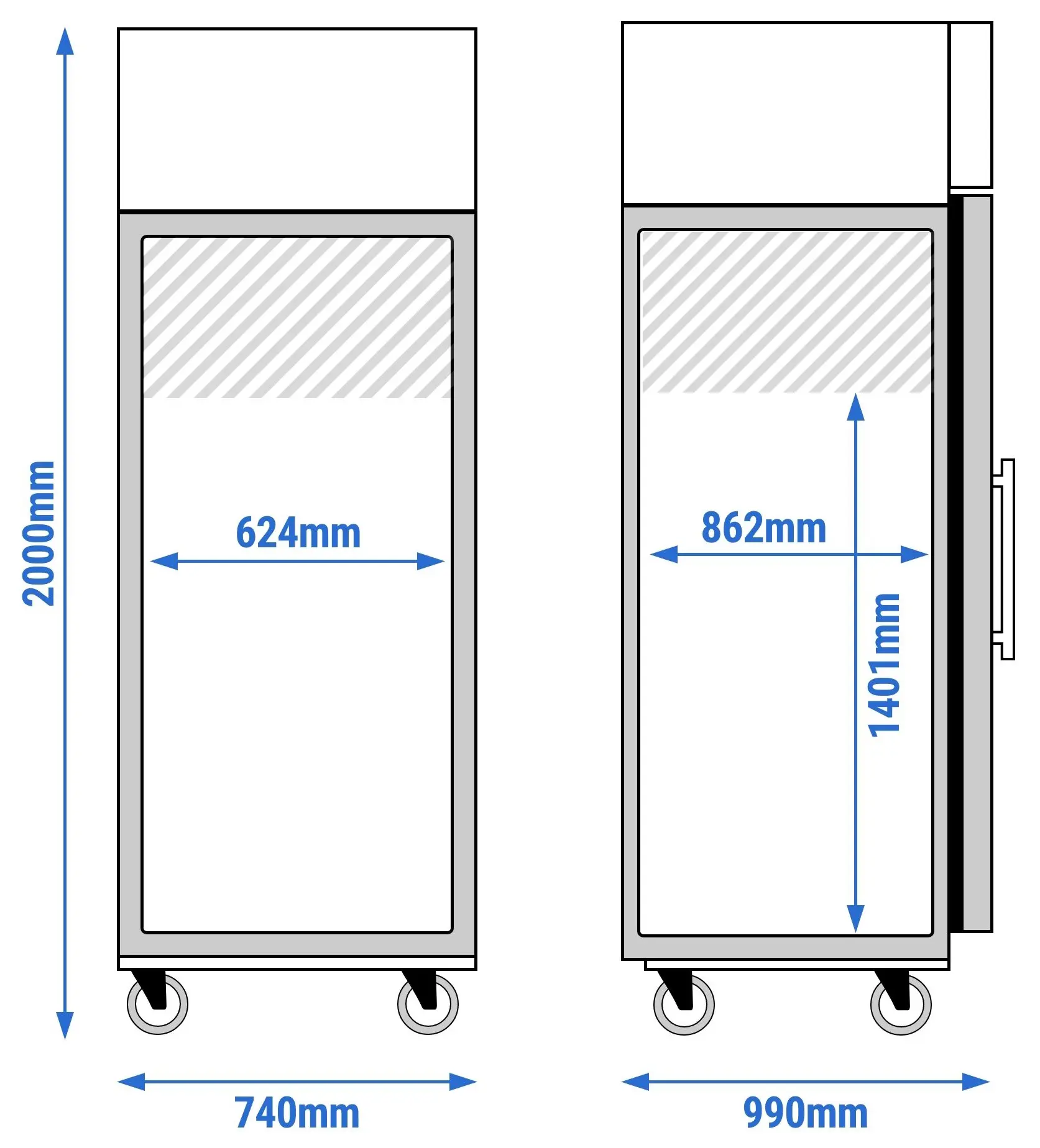 Dulap congelator GGM Gastro ECO BTKG800GND#07 (Inox) - 2