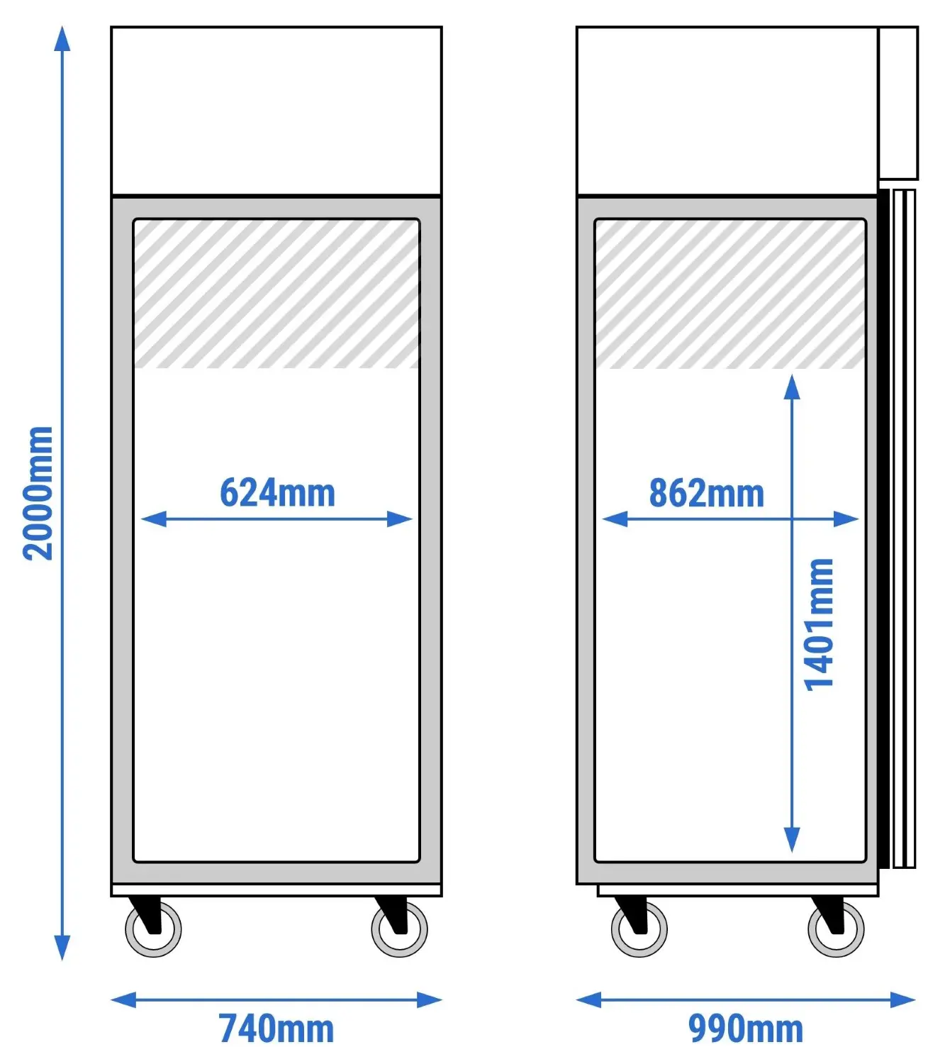 Dulap congelator GGM Gastro ECO BTKG800ND#PT#07 (Inox) - 7