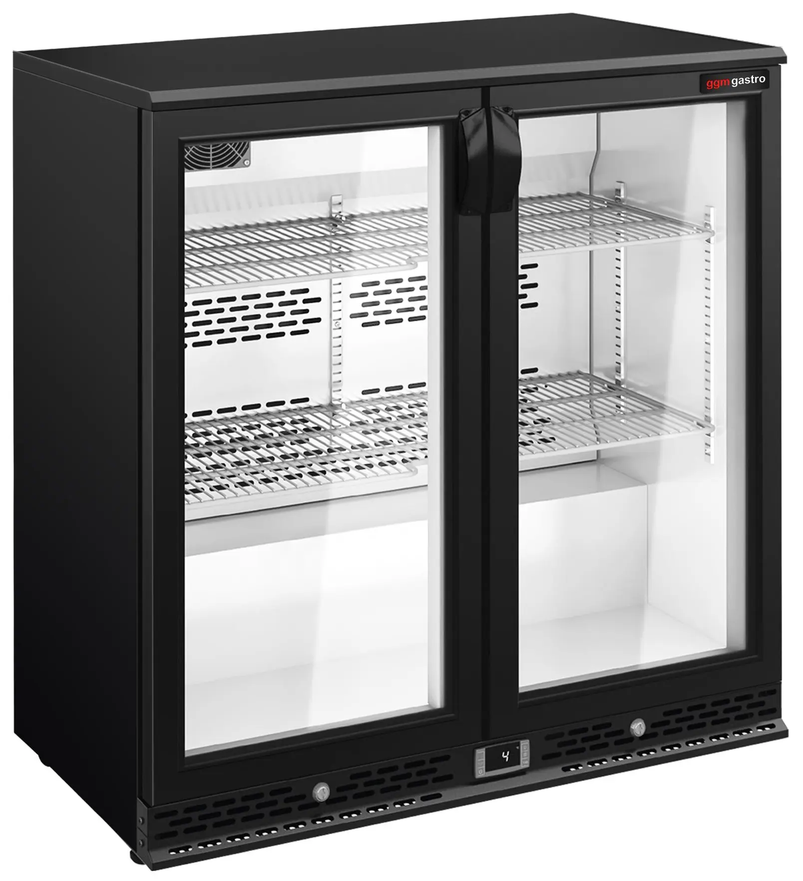 Барная холодильная витрина GGM Gastro BGI220 (Black) - 2